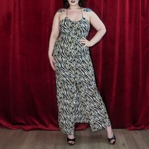 Victoria's Secret Zebra Print Maxi Dress